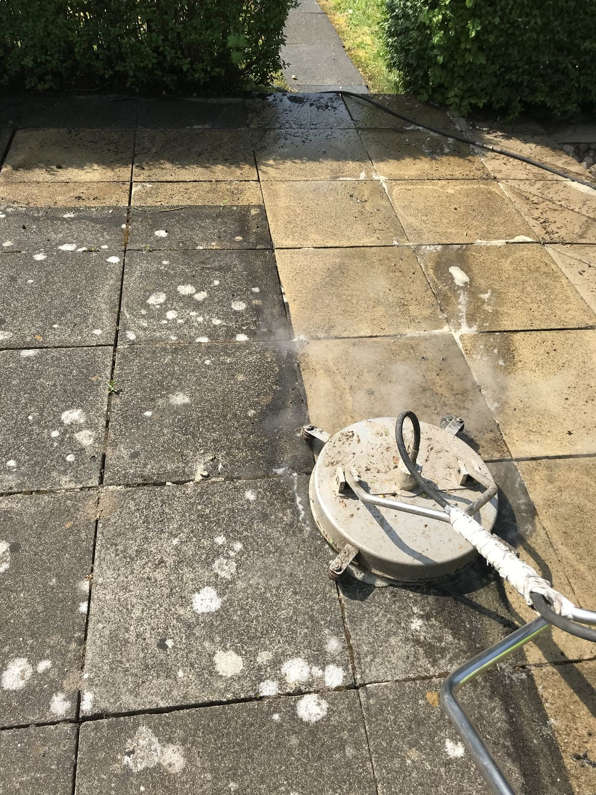 Power Washing Before
